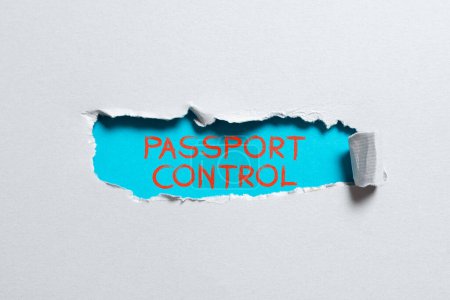 Foto de Visualización conceptual Control de pasaportes, Foto conceptual del área de un aeropuerto donde se comprueban los pasaportes - Imagen libre de derechos