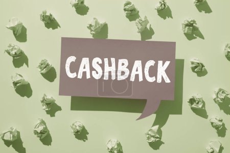 Téléchargez les photos : Légende du texte présentant Cashback, Photo conceptuelle dénotant une forme d'incitation offerte aux acheteurs de certains produits - en image libre de droit