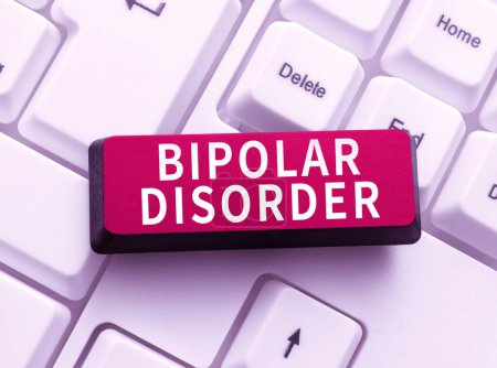 Photo for Conceptual display Bipolar Disorder, Word Written on mental illness that brings severe high and low moods - Royalty Free Image
