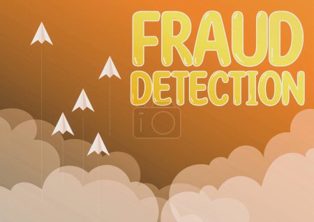 Téléchargez les photos : Légende conceptuelle Détection de fraude, Vitrine commerciale identification de la fraude réelle ou prévue - en image libre de droit