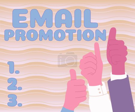 Téléchargez les photos : Email Promotion, Internet Concept diffusion commerciale qui offre des incitations à stimuler les ventes - en image libre de droit