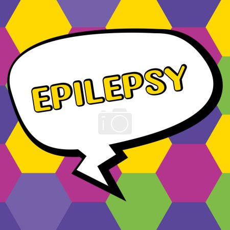 Téléchargez les photos : Epilepsie, Mot pour le quatrième trouble neurologique le plus courant Convulsions imprévisibles - en image libre de droit
