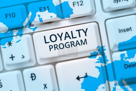 Photo for Sign displaying Loyalty Program, Business idea marketing effort that provide incentives to repeat customers - Royalty Free Image