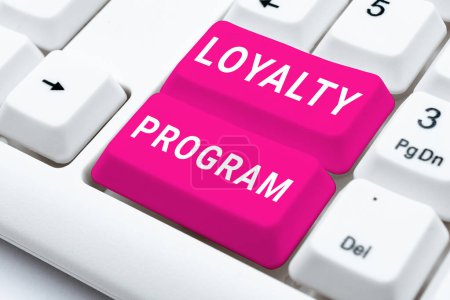 Photo for Text showing inspiration Loyalty Program, Word for marketing effort that provide incentives to repeat customers - Royalty Free Image