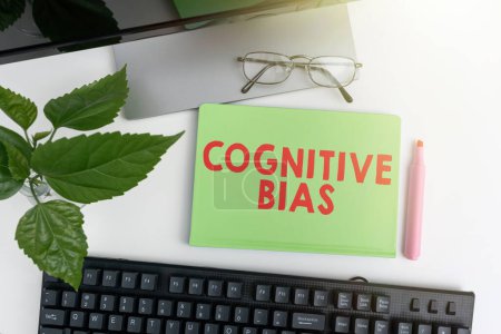 Photo for Conceptual caption Cognitive Bias, Business idea Psychological treatment for mental disorders - Royalty Free Image