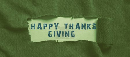 Téléchargez les photos : Inspiration montrant signe Joyeux Thanksgiving, Parole écrite sur la fête de la récolte Fête nationale célébrée en Novembre - en image libre de droit