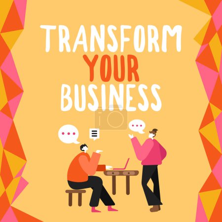 Foto de Texto que presenta Transform Your Business, Word Written on Modificar la energía sobre innovación y crecimiento sostenible - Imagen libre de derechos