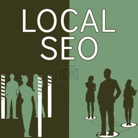 Photo for Text sign showing Local Seo, Business concept This is an effective way of marketing your business online - Royalty Free Image