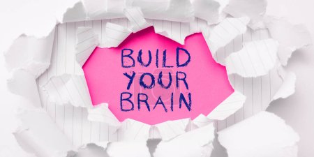 Foto de Texto que muestra inspiración Construye tu cerebro, concepto de negocio actividades mentales para mantener o mejorar las habilidades cognitivas - Imagen libre de derechos