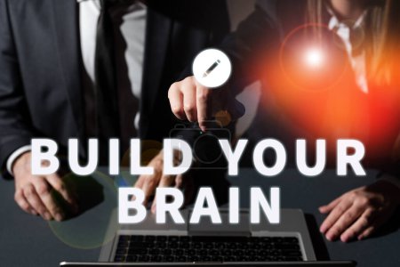 Foto de Inspiración mostrando signo Construye tu cerebro, Visión general del negocio actividades mentales para mantener o mejorar las habilidades cognitivas - Imagen libre de derechos