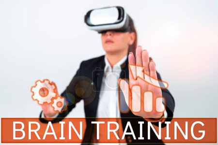 Foto de Inspiración mostrando signo Brain Training, Concepto de negocio actividades mentales para mantener o mejorar las habilidades cognitivas - Imagen libre de derechos