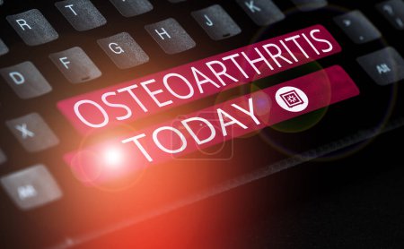 Photo for Handwriting text Osteoarthritis, Business concept Degeneration of joint cartilage and the underlying bone - Royalty Free Image