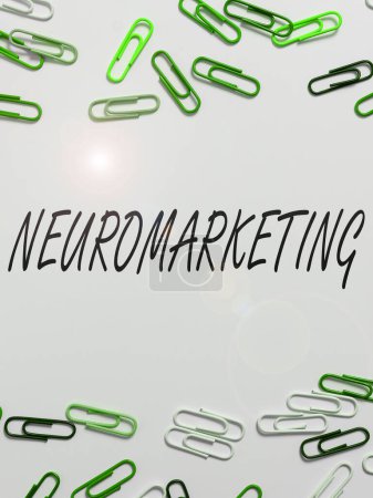 Photo for Handwriting text Neuromarketing, Business concept field of marketing uses medical technologies such as fMRI - Royalty Free Image