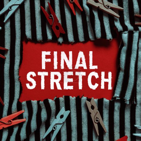Téléchargez les photos : Légende conceptuelle Final Stretch, Business concept Last Leg Final Round Ultimate Stage Finale Year ender - en image libre de droit
