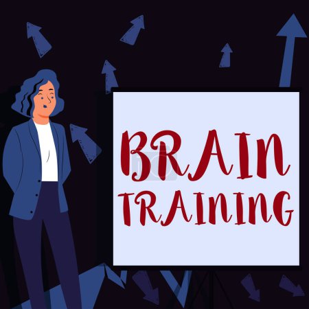 Foto de Inspiración mostrando signo Brain Training, Visión general del negocio actividades mentales para mantener o mejorar las capacidades cognitivas - Imagen libre de derechos