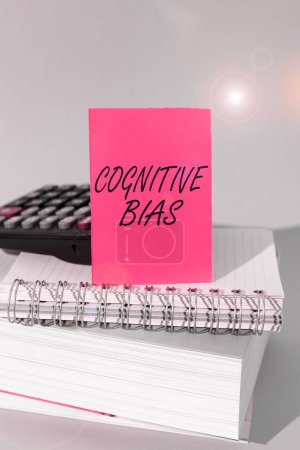 Photo for Conceptual display Cognitive Bias, Word for Psychological treatment for mental disorders - Royalty Free Image