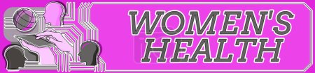 Foto de Texto de pie de foto que presenta Women S Health, Business idea Women s es consecuencia de la salud física evitando enfermedades - Imagen libre de derechos