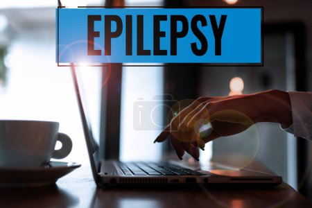 Foto de Texto de la escritura Epilepsia, Concepto que significa Cuarto trastorno neurológico más común Convulsiones impredecibles - Imagen libre de derechos
