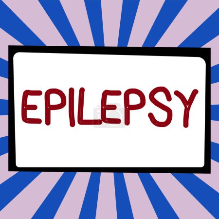 Foto de Signo de escritura manual Epilepsia, Enfoque empresarial Cuarto trastorno neurológico más común Convulsiones impredecibles - Imagen libre de derechos