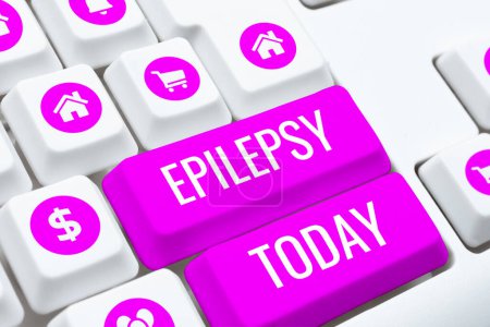 Foto de Leyenda conceptual Epilepsia, escaparate del negocio Cuarto trastorno neurológico más común Convulsiones impredecibles - Imagen libre de derechos