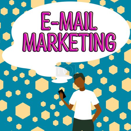 Téléchargez les photos : Signe d'écriture E Mail Marketing, Approche d'affaires E-commerce Publicité Ventes en ligne Bulletins Promotion - en image libre de droit