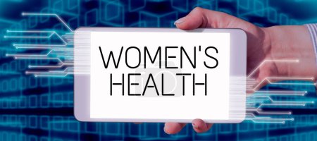 Foto de Texto que muestra inspiración Women S Health, Business idea Women s es consecuencia de la salud física evitando enfermedades - Imagen libre de derechos