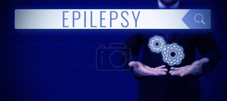 Foto de Exhibición conceptual Epilepsia, escaparate del negocio Cuarto trastorno neurológico más común Convulsiones impredecibles - Imagen libre de derechos