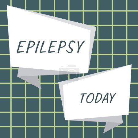 Foto de Señal de escritura manual Epilepsia, Foto conceptual Cuarto trastorno neurológico más común Convulsiones impredecibles - Imagen libre de derechos
