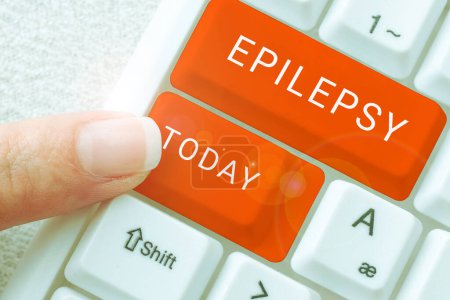 Foto de Signo que muestra epilepsia, concepto que significa cuarto trastorno neurológico más común Convulsiones impredecibles - Imagen libre de derechos