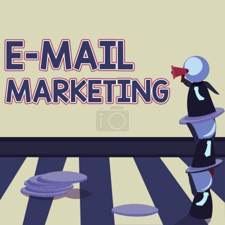 Téléchargez les photos : Texte montrant E Mail Marketing, Business showcase E-commerce Publicité Vente en ligne Newsletters Promotion - en image libre de droit