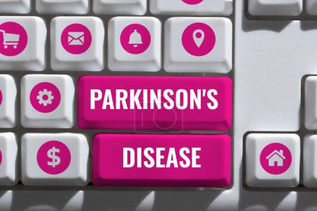 Téléchargez les photos : Affichage conceptuel Parkinsons Maladie, Internet Concept trouble du système nerveux qui affecte le mouvement et les capacités cognitives - en image libre de droit