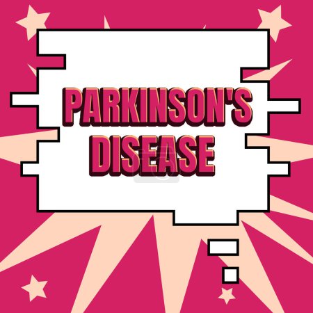 Téléchargez les photos : Écriture de texte Parkinsons Maladie, idée d'entreprise trouble du système nerveux qui affecte le mouvement et les capacités cognitives - en image libre de droit