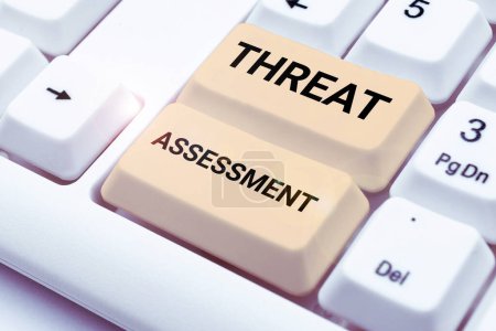 Foto de Evaluación conceptual de amenazas, Enfoque empresarial que determina la gravedad de una amenaza potencial - Imagen libre de derechos