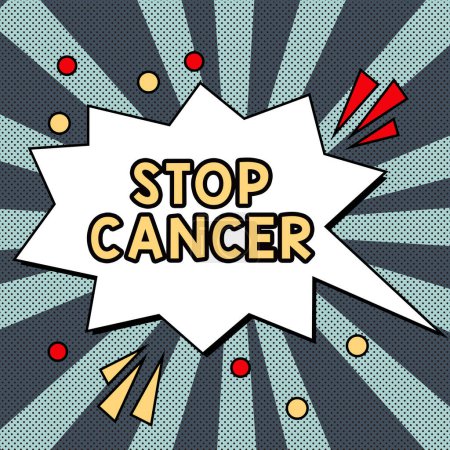 Téléchargez les photos : Légende conceptuelle Stop au cancer, approche commerciale Pratique consistant à prendre des mesures actives pour réduire le taux de cancer - en image libre de droit