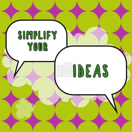 Photo for Conceptual caption Simplify Your Ideas, Business idea make simple or reduce things to basic essentials - Royalty Free Image