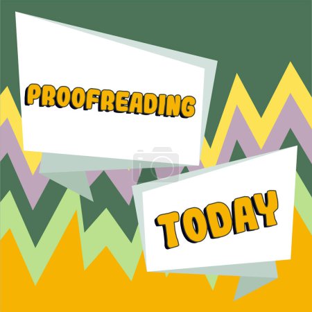 Photo for Inspiration showing sign Proofreading, Internet Concept act of reading and marking spelling, grammar and syntax mistakes - Royalty Free Image