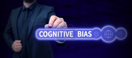 Photo for Handwriting text Cognitive Bias, Word Written on Psychological treatment for mental disorders - Royalty Free Image