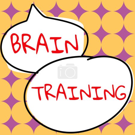 Foto de Inspiración mostrando signo Brain Training, Visión general del negocio actividades mentales para mantener o mejorar las capacidades cognitivas - Imagen libre de derechos
