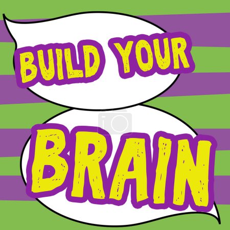 Foto de Escribir mostrando texto Construye tu cerebro, concepto de negocio actividades mentales para mantener o mejorar las habilidades cognitivas - Imagen libre de derechos