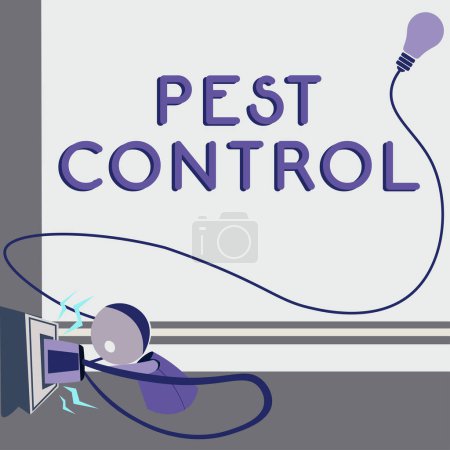 Foto de Leyenda conceptual Control de plagas, Foto conceptual Matar insectos destructivos que atacan cultivos y ganado - Imagen libre de derechos
