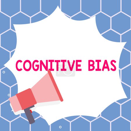 Photo for Text showing inspiration Cognitive Bias, Conceptual photo Psychological treatment for mental disorders - Royalty Free Image