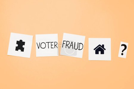 Photo for Writing displaying text Voter Fraud, Word for formal indication choice between two or more candidates actions - Royalty Free Image