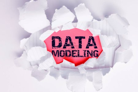 Photo for Text caption presenting Data Modeling, Word for process of transferring data between data storage systems - Royalty Free Image