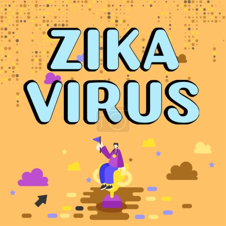 Photo for Writing displaying text Zika Virus, Business overview caused by a virus transmitted primarily by Aedes mosquitoes - Royalty Free Image