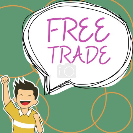 Téléchargez les photos : Affichage conceptuel Libre-échange, idée d'entreprise La capacité d'acheter et de vendre selon vos propres termes et moyens - en image libre de droit