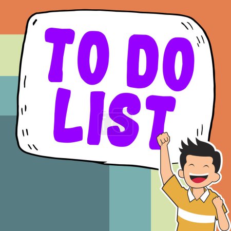 Photo for Inspiration showing sign To Do List, Business overview A structure that usually made in paper containing task of yours - Royalty Free Image