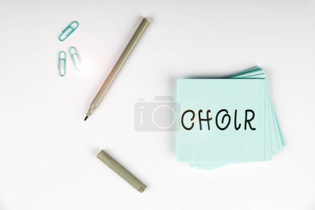 Photo for Text sign showing Choir, Business overview a group organized to perform ensemble singing - Royalty Free Image