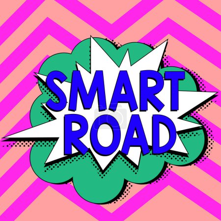Foto de Handwriting text Smart Road, Business idea number of different ways technologies are incorporated into roads - Imagen libre de derechos