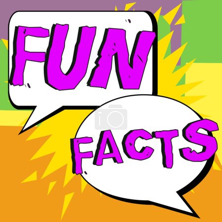 Text sign showing Fun Facts, Business overview short interesting trivia which contains pieces of information