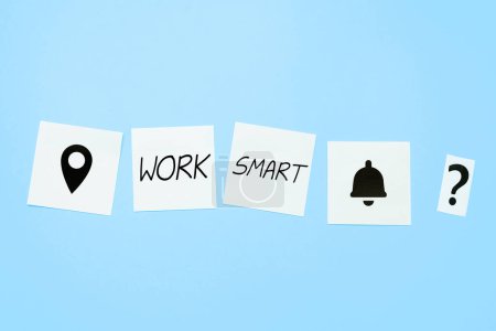 Konzeptionelle Anzeige Work Smart, Business-Schaufenster herauszufinden, um Ziele auf die effizienteste Weise zu erreichen